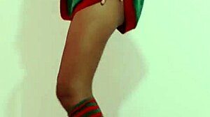 I'm Celebrating Christmas In My Sexy Suit Stripping On Desk 😘