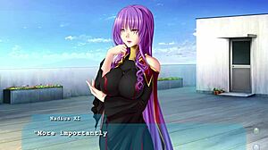 in princess x fan disc ep7, the princess fucks a dragonwoman. hentai anime adventure