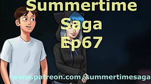 Summertime saga episode 67 with cartoon characters