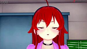 Eris gives blowjob at gym in mushoku tensei hentai