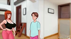 Oh wow, the stepbrother found his stepsister's huge dildo in the shower, what a surprise!