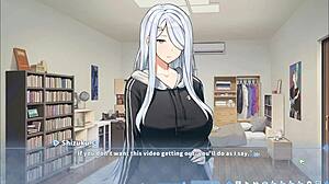 I adore Summer Clover harem hentai game ep 11 with bdsm session and footjob on big tits cute anime outfit