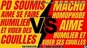 Hey, watch this powerful French hetero dominate a weak gay sub!