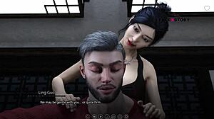 Hey, Ling and Leyala massage Atlas into threesome