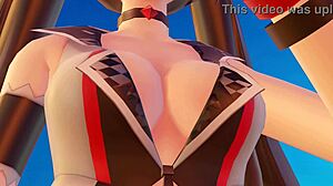 blabla enjoys fun with her favorite fan in hentai game 😊