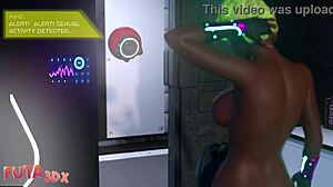 Horny Blue Hair Bitch Craves Futa Cock Suck