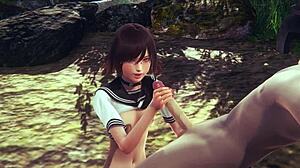 Hentai Uncensored! Mia Jerks Off and Gets Fucked with Creampie in Wild Japanese Anime! What a Scene!