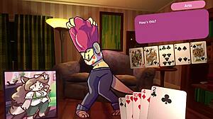 furry strip poker game