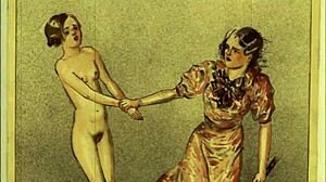 vintage erotic drawings from comics cartoons antique hentai anime retro style full of passion and desire