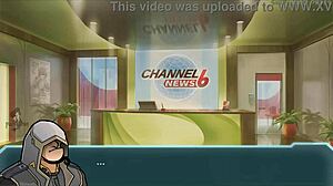 Big Tits Brunette In Hentai Action!