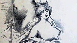 Vintage erotic illustration from Japan