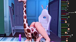 Streamer forgets to stop broadcast during wild hentai anal