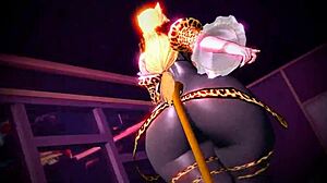 Kiki struts in full sexy cartoon glory!