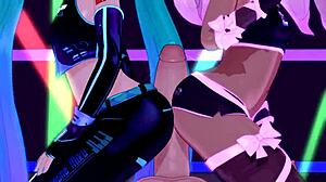 Uncensored Hentai With Big Cock Monster In 3D Anime Twerk Scene