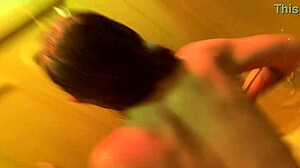 Busted Her Pussy Open - Amateur Throws That Ass Back On Dick So Good Shower With Creampie