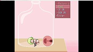 College girl gets anal creampie in bottle