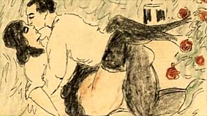 oh wow, this vintage erotic art collection is totally captivating with retro anime vibes! 🎨