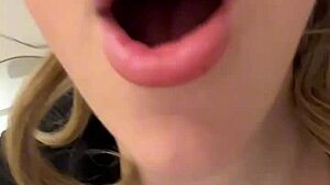 Neighbor Seduction with Moaning Underwear Play and Dildo Action in Tight Skirt