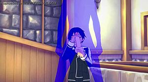 Kirito Handjob in Sword Art Online Yaoi Anime