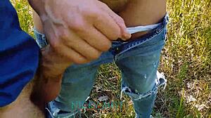 Imagine outdoor fun with stepsister in panties involving handjob