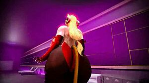 Kiki struts in full sexy cartoon glory!