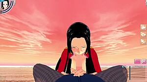 In this emotional 3D hentai anime game, Boa Hancock from One Piece takes male POV with intense feelings