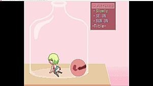 College girl gets anal creampie in bottle