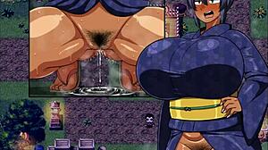 Tanned Girl Natsuki Squirts Huge Cum From Monster Cock In Hentai