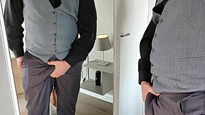 Yo, check Yuri Gaúcho flexing that huge gay cock in the mirror selfie! 💪🍆