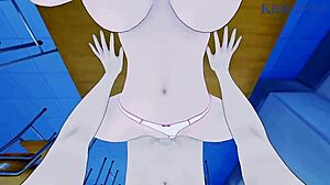 Ochako and Izuku intense creampie sex.