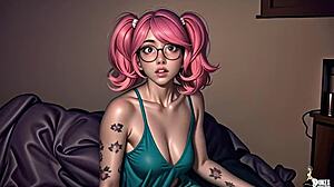 shy cosplay girl sneaks away to masturbate alone