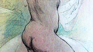 Vintage erotic illustration from Japan