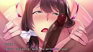 In this hentai game, the unfaithful wife cheats with her ex-boyfriend in route 2 part 18