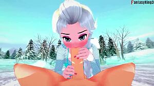 elsa gets fucked night before xmas in pov frozen fantasy