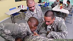 Asian guy engages in gay sex with drill sergeant in video