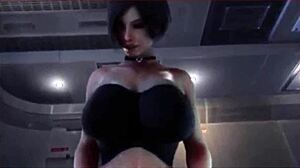 anime girl endures strong anal fucking in 3d hentai