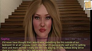 blonde wife and stepmother in lingerie getting fucked with big tits and ass