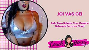 Foi para balada com um casal de amigos e bebeu muita porra no final joi vas cei punheta guiada cv 22