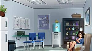 Summertime Saga 76 with Brunette Small Tits in Homemade Erotic Anime Game Scene