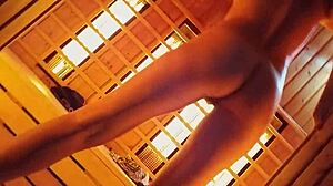 Risky Flashing and Masturbation in Public Spa Center! 😜