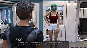 Checking on the hot doctor in space.