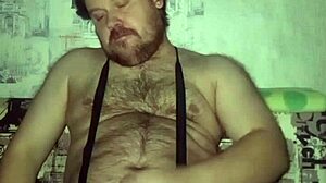 uh, i’m watchin this Russian gay guy jerk his huge cock, balls shakin everywhere