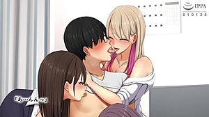 My student offers sexual favors in this hentai.