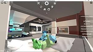 roblox furry gays enjoy comfortable oral sex.