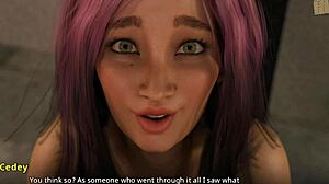 that big tits milf feels so erotic spending time by the pool with cedey in hentai anime