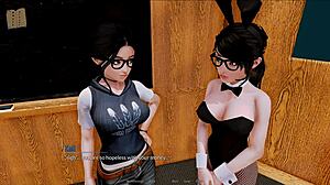 exploring the mysterious harem hotel in this anime game adventure