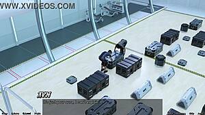 stranded in space, the alien plans to fuck the busty indian milf in this cartoon