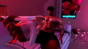 slutty waifu surprises her boyfriend for a romantic night on valentines day