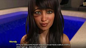 that big tits milf feels so erotic spending time by the pool with cedey in hentai anime