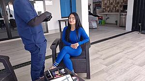 Damn, I'm so horny, I got my gay makeup artist to bang me good! - Alejandra Palacios